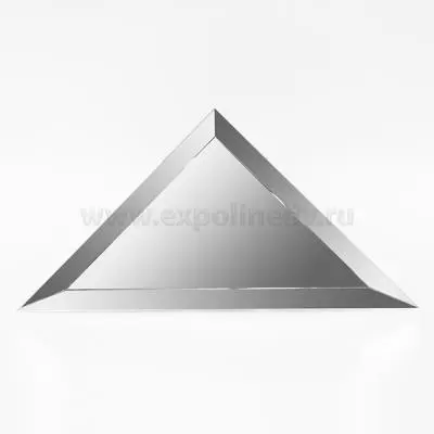 Зеркало плитка плитка зеркальная "треугольник", 250*250*4мм с фацетом 15 мм