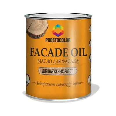 Масла для дерева Prostocolor масло для фасада prostocolor, цвет дуб, 2,2л