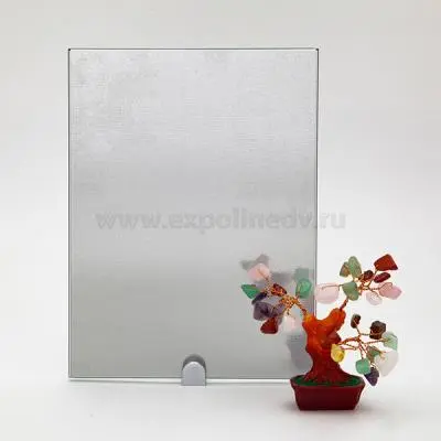 Стекло интерьерное Россия стекло "холст" графит с отражающим слоем, 4мм (1605*2550)