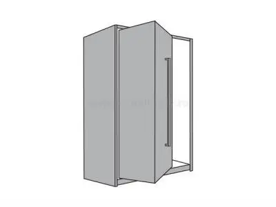 Комплекты складных дверей Hettich комплект фурнитуры wing 77 для 1 двери (2 створки), ширина до 1,5м (25кг), без привязки к боковинам
