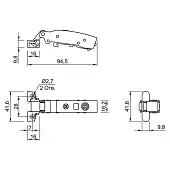 Петли мебельные Hettich Комплекты (Германия) петля мебельная hettich sensys накладная, для алюминиевых фасадов 95°, с мп (с 2-мя евровинтами), черный обсидиан