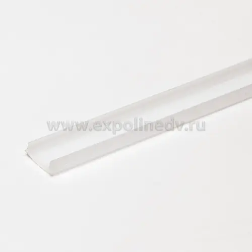 Профиль для светодиодных лент профиль alp002-r 3.0м накладной для led-ленты с рассеивателем, алюминий