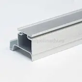 Серебристый профиль вертикальный боковой l4700 мм, серебристый матовый, для плиты 18 мм