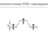 Комплектующие монтажная планка jet (h=0мм) к петлям slide-on, с 2-мя еврошурупами