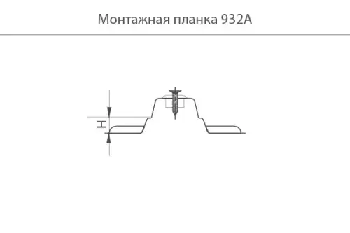 Комплектующие монтажная планка jet (h=0мм) для петли без пружины 303а