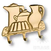 Крючки мебельные Brass 00081 крючок-вешалка мебельная, чайники, глянцевое золото
