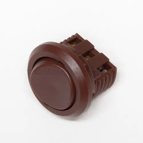 Выключатели, датчики, коннекторы выключатель механический "кнопка", встраиваемый, 250v, коричневый
