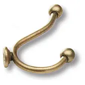 Крючки мебельные Brass 8500-22 крючок мебельный, старая бронза