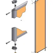 Комплекты распашных дверей Raumplus комплект профиля раумплюс s751 для 1 распашной двери (слева), ширина шкафа до 1000 мм, бронза